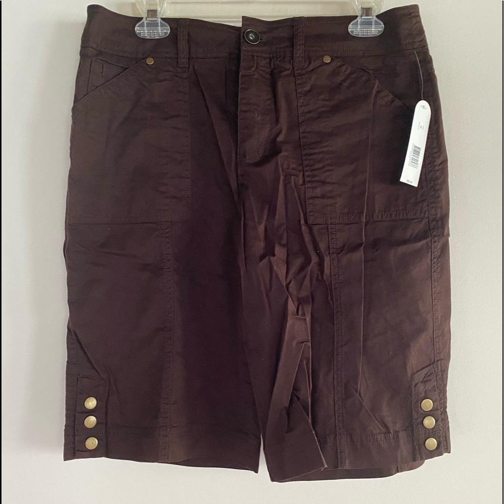 Kim Rogers brown shorts sz 10